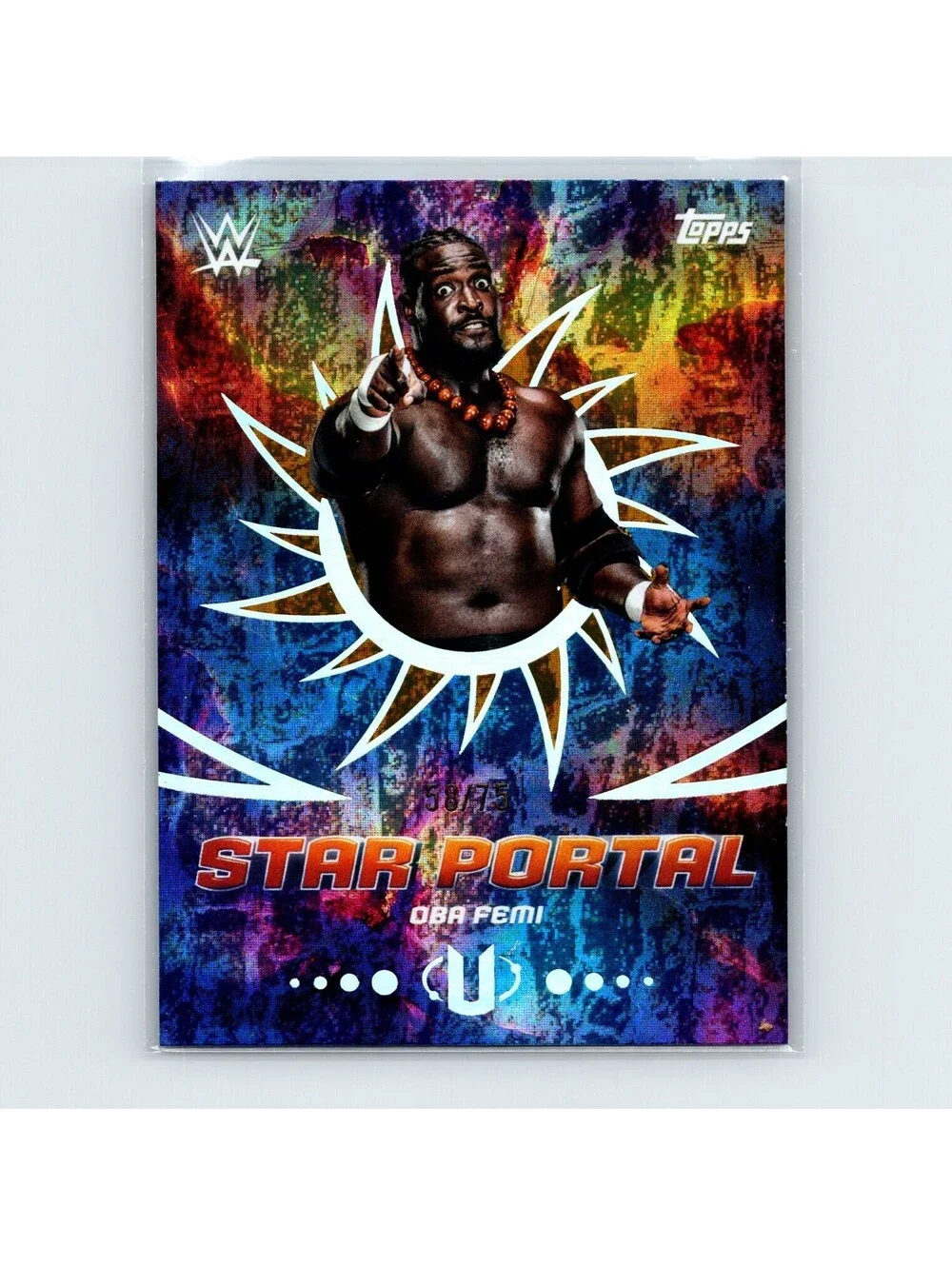 2025 Topps Universe WWE Oba Femi #SPO-7 Star Portal #/75
